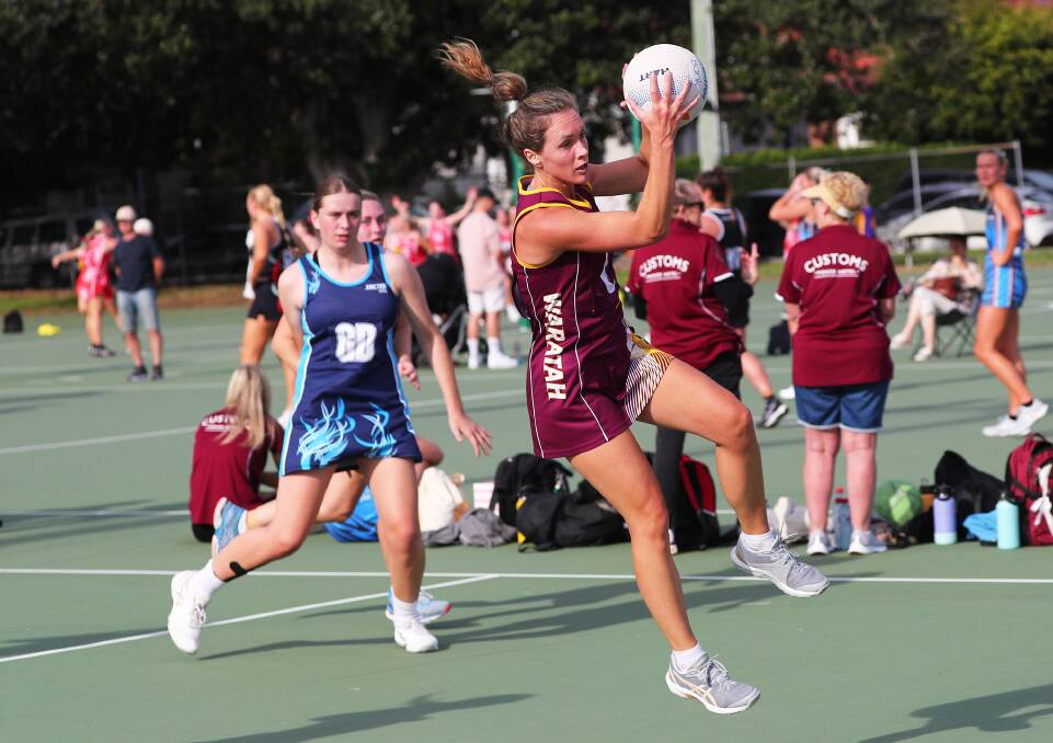 Waratah made their first appearance in Newcastle championship netball against Junction Stella on Saturday. Picture by Peter Lorimer