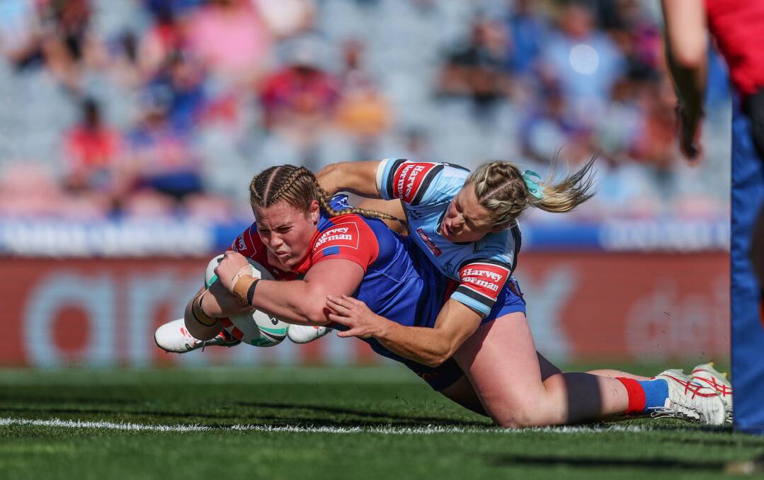Prop Tayla Predebon has kept her place in Newcastle's starting side after stepping up against the Sharks due to injuries in the Knights' forward pack. Picture by Marina Neil