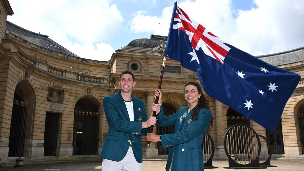 Eddie Ockenden and Jessica Fox will be Australia's flag-bearers. Picture AAP