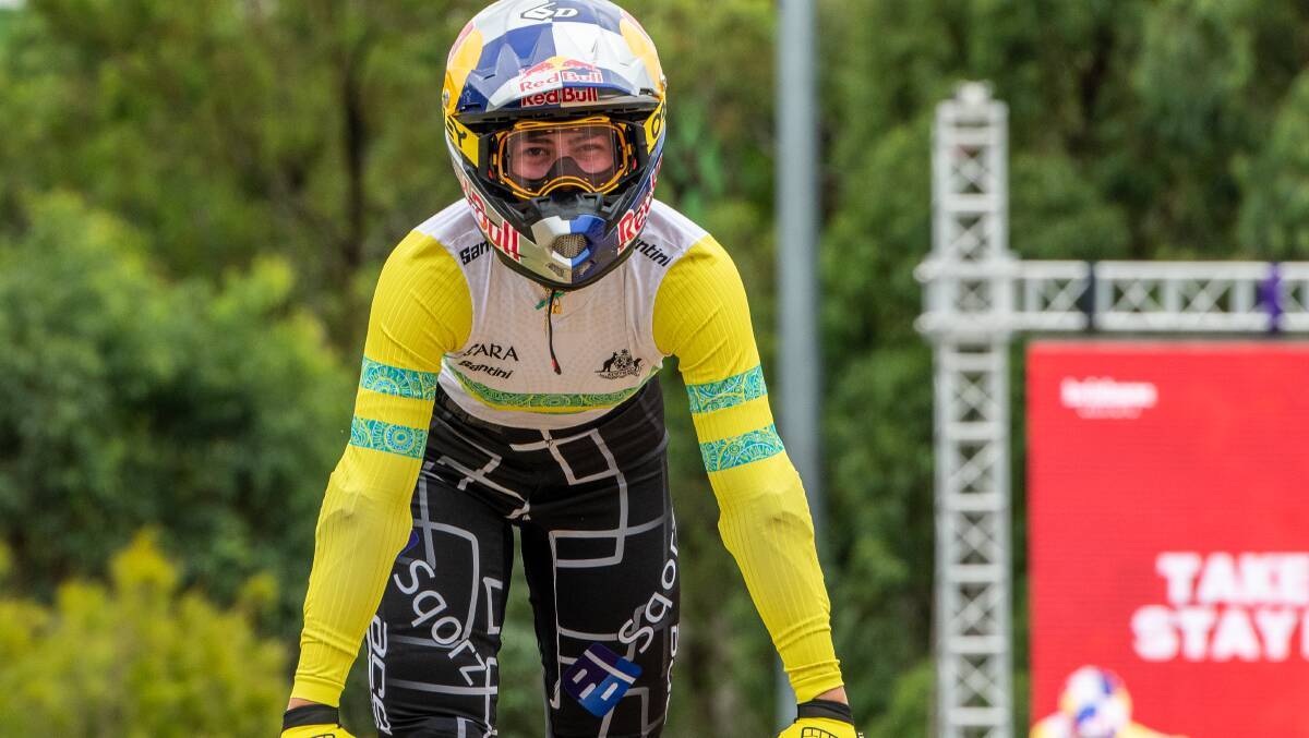Says Sakakibara is looking forward to representing the Australian BMX team at the Paris Olympics. Picture by AusCycling-Mitch Ramm