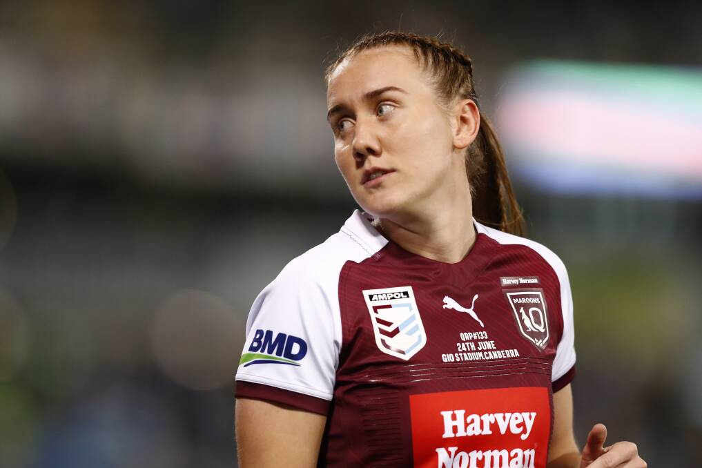 Knights NRLW fullback and Queensland representative Tamika Upton. Picture by Keegan Carroll