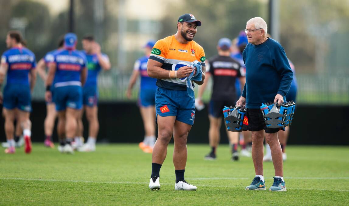Marzhew at Knights training this week. Picture by Jonathan Carroll 