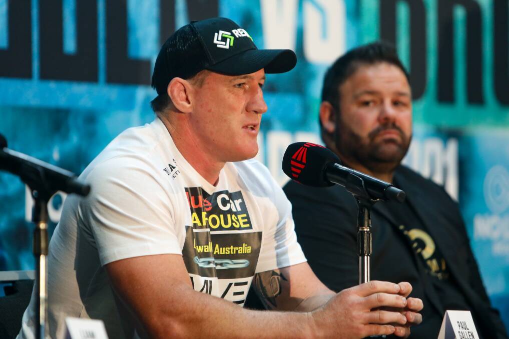 Paul Gallen, left, and George Rose, right. Picture by Adam McLean