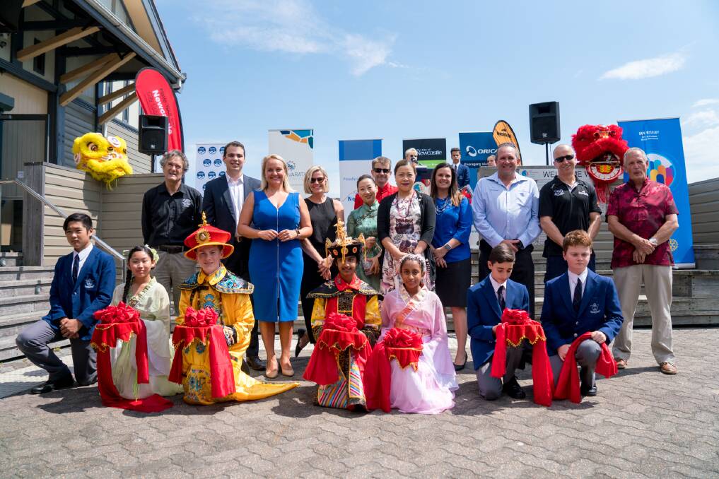 FESTIVITIES: Organisers and officials at the Light Up Newcastle launch on Tuesday.  The city's official Chinese New Year celebrations will be held on Saturday, February 24.