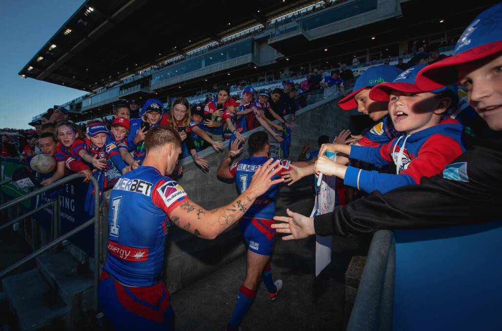 Ponga spoke about Newcastle's fans. Picture by Marina Neil
