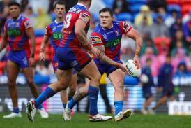Newcastle Knights forward Brodie Jones. Picture by Marina Neil