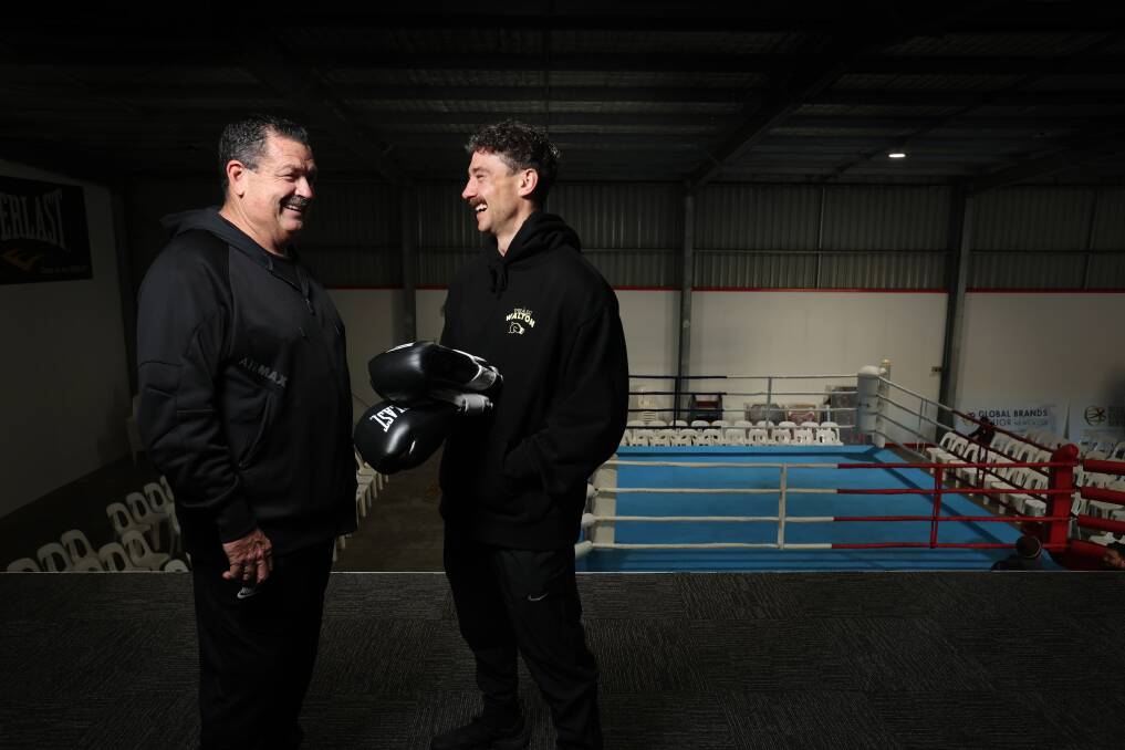 Glen Jennings and Brent Walton at Fight Life Centre in Thornton on Wednesday. Picture by Simone De Peak