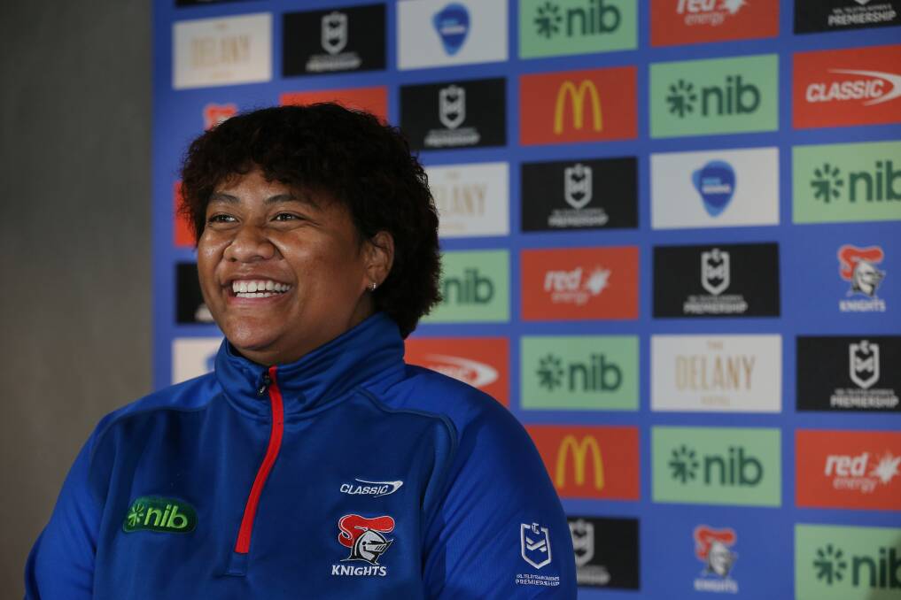 Rookie forward Viena Tinao will come off the bench in her third NRLW game on Sunday. Picture by Simone De Peak