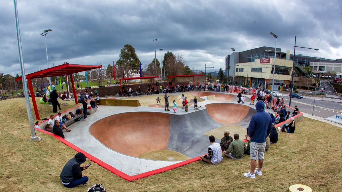 COMMUNITY: Charlestown skate park's opening day. Picture: LMCC