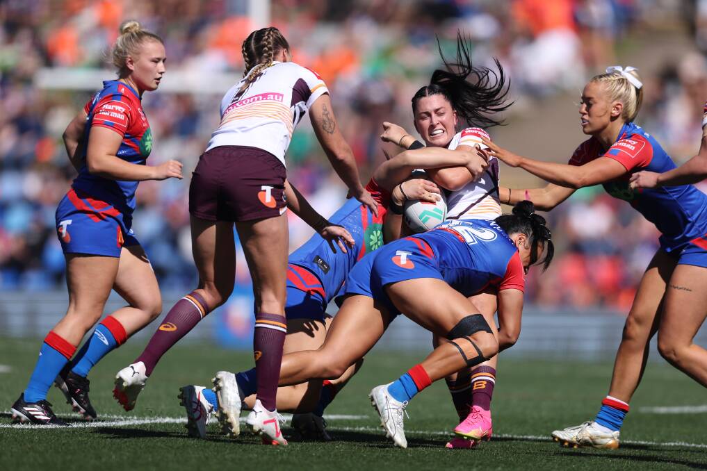 Newcastle claimed a 22-20 win over Brisbane on Sunday. Picture Getty Images