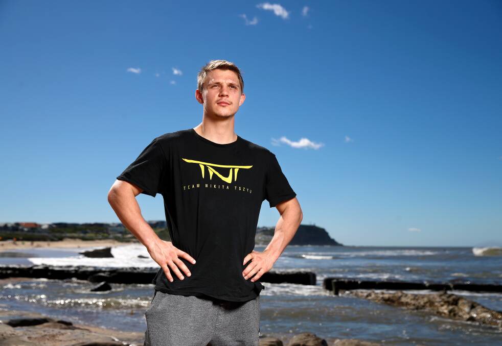 Nikita Tszyu returns to Newcastle next week to take on national champion Dylan Biggs. Picture No Limit Boxing 