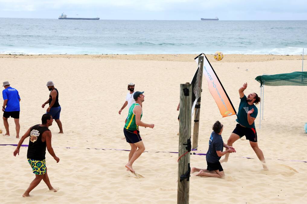 Beach volleyball was added to the Australian Deaf Games roster around 2012. Newcastle and Lake Macquarie are hosting the first Games to return since the COVID pandemic this week. Picture by Peter Lorimer