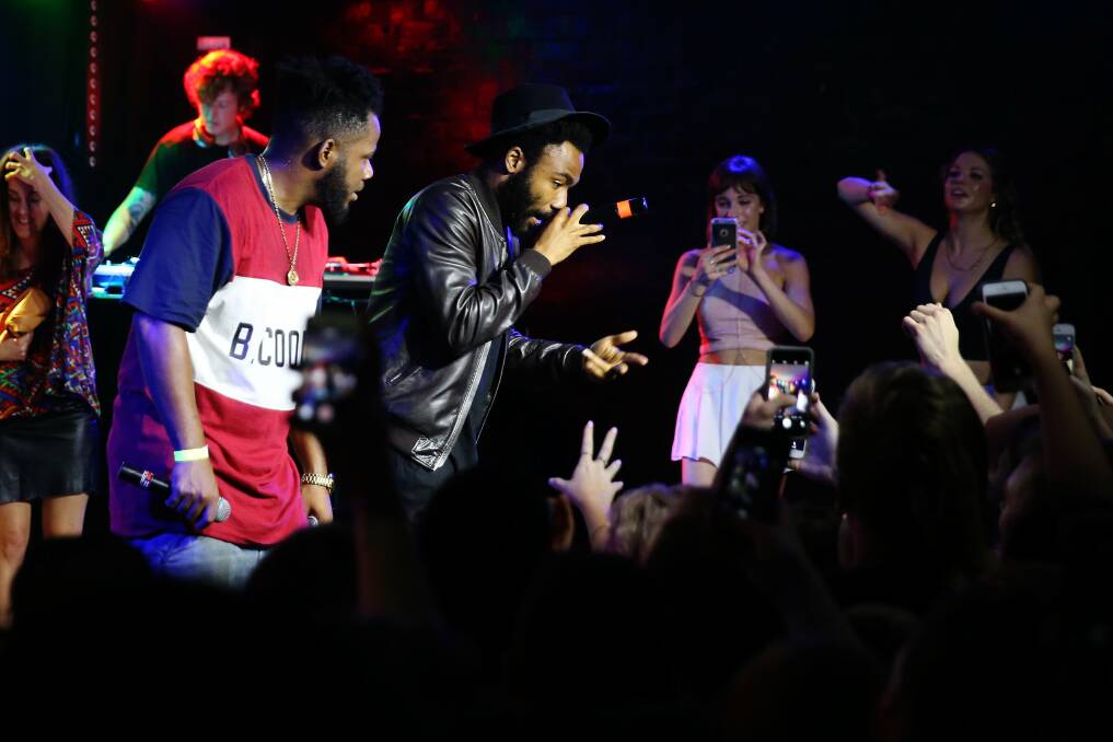 Childish Gambino at a 2015 performance in Newcastle that lives in infamy.
