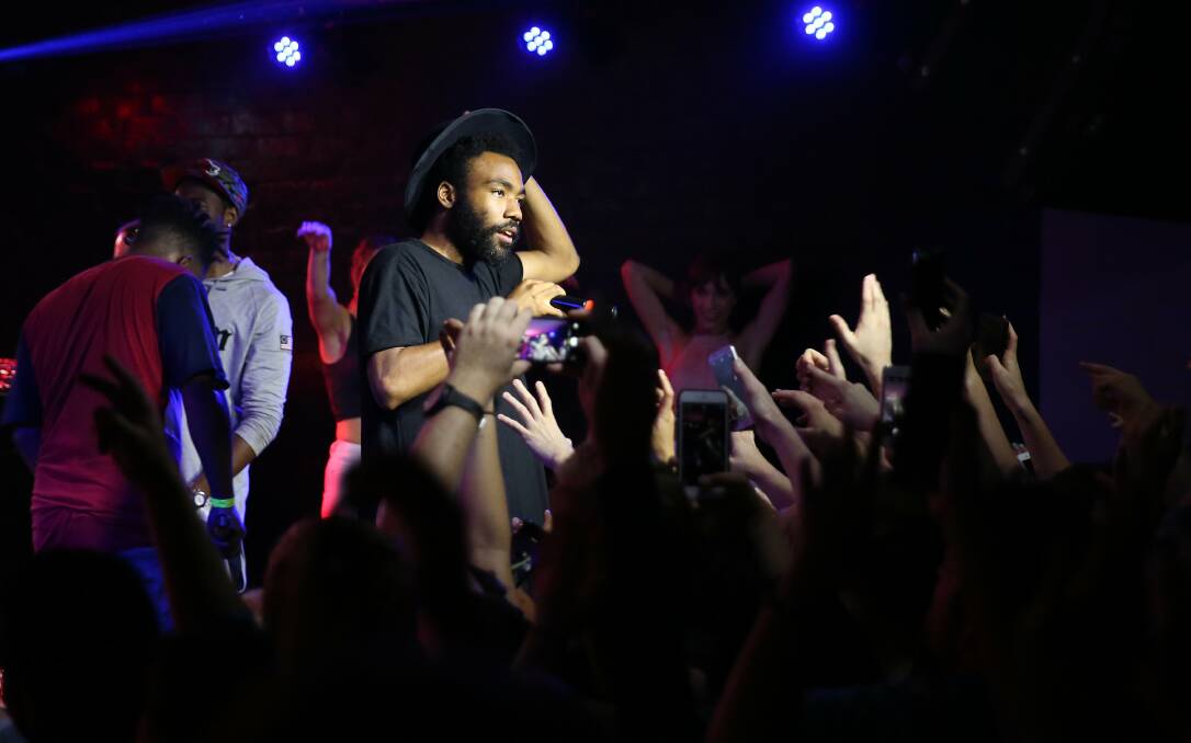 Childish Gambino at a 2015 performance in Newcastle that lives in infamy.