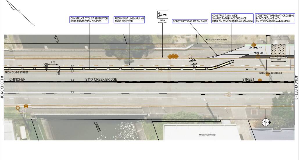 Part of the concept plans for Islington's extended cycleway. 
