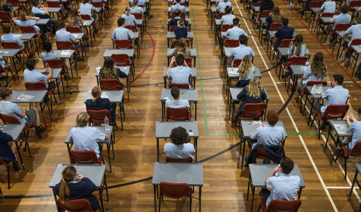 New research suggest students tend to perform poorly in cavernous exam halls compared to other testing environments. File image.