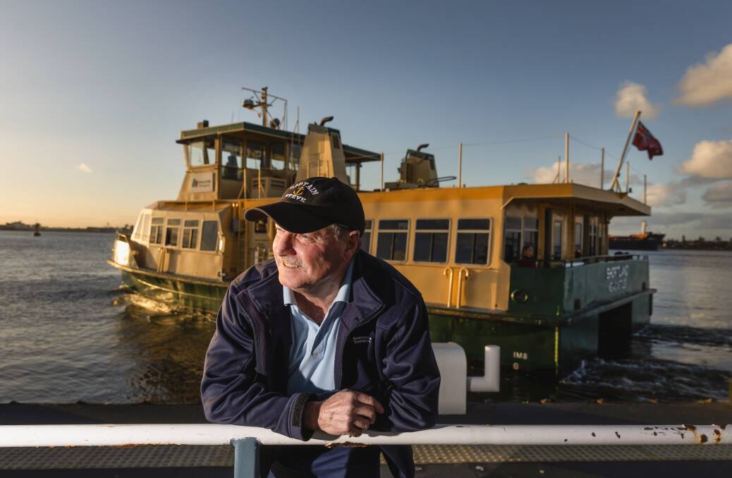 Stephen Doley is the harbour's longest-serving ferry master. Picture by Marina Neil
