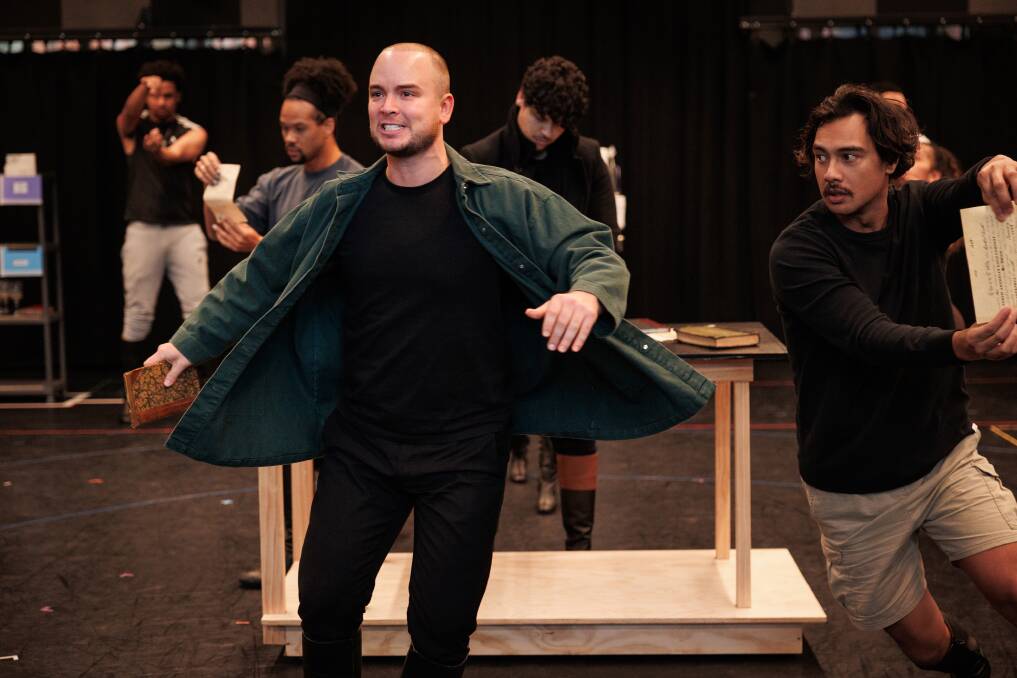 Former student of Hunter School of Performing Arts Callan Purcell will play Aaron Burr when 'Hamilton' returns to Sydney at the end of the month. Picture by Kate Williams