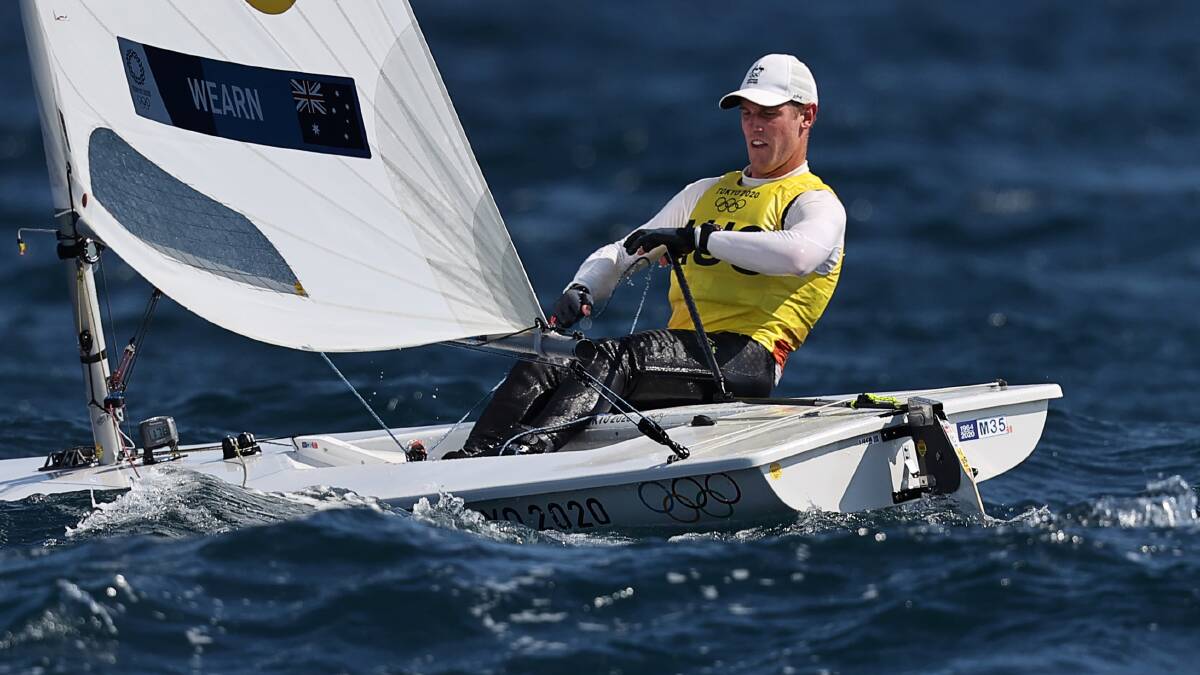 WINNER: Matt Wearn totally outclassed the world's best Laser sailors with his physical and technical prowess.

