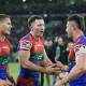 Newcastle are unlikely to buy any new players this season despite having backs Kalyn Ponga, Tyson Gamble and Bradman Best on the sideline injured. Picture by Jonathan Carroll