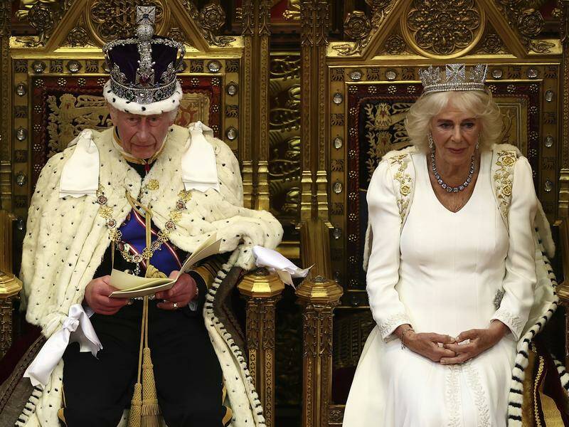 King Charles, alongside Queen Camilla, announced the priorities of Keir Starmer's new government. Photo: AP PHOTO