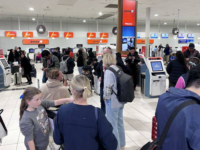 Jetstar was particularly hard hit by the IT outage with thousands of travellers left stranded. Photo: Farid Farid/AAP PHOTOS