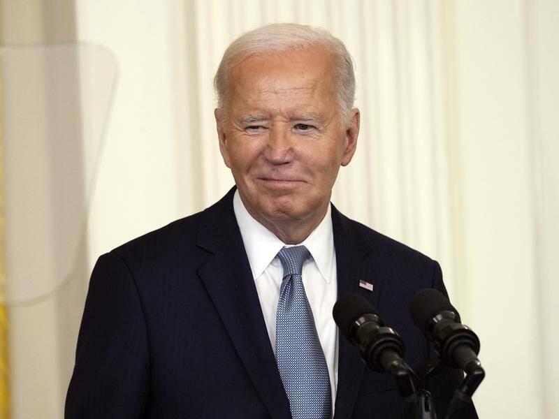 Joe Biden is insisting on his fitness for office, as a donor threatens to abandon the Democrats. (AP PHOTO)