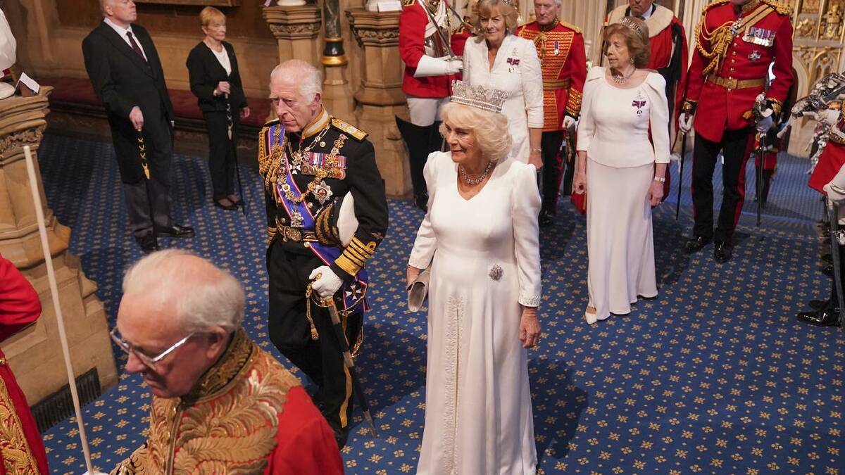 King Charles and Queen Camilla took part in a ceremony full of pomp and pageantry. (AP PHOTO)