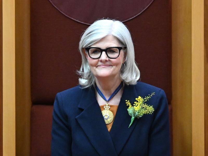 Former lawyer and businesswoman Sam Mostyn has been sworn in as governor-general. (Lukas Coch/AAP PHOTOS)