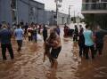 Evacuations are continuing in Rio Grande do Sul state, Brazil, after a week of heavy rains. (AP PHOTO)