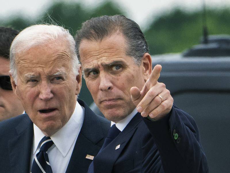Hunter Biden was found guilty in June of lying about his drug use on a federal form to buy a firearm Photo: AP PHOTO