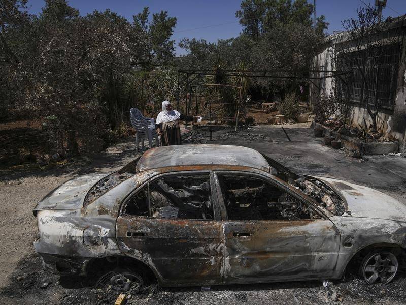 Israeli settlers have been rampaging through the West Bank, torching Palestinian cars and homes. (AP PHOTO)