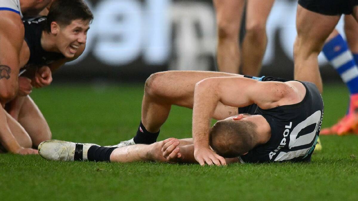 Carlton's Harry McKay has been cleared of any concussion concerns after a head knock.  (Morgan Hancock/AAP PHOTOS)