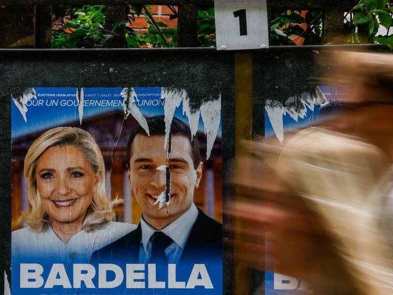 France is due to vote with polls showing the far-right National Rally could come out on top. (EPA PHOTO)