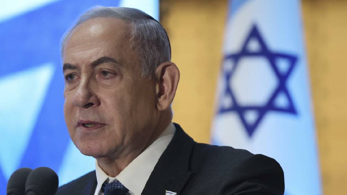 Israeli Prime Minister Benjamin Netanyahu faces a test as Jewish ultra-Orthodox men are drafted. (AP PHOTO)