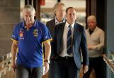 West Coast coach Adam Simpson says his players won't be shocked by his departure. (Richard Wainwright/AAP PHOTOS)