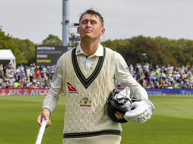 Australia's Marnus Labuschagne made a century in an incredible tied match in English county cricket. (AP PHOTO)