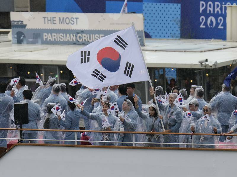 South Korea's Olympic team have been upset by a mistake made during the opening ceremony in Paris. Photo: AP PHOTO
