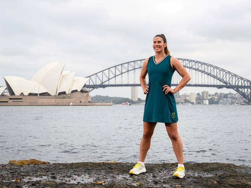 In Paris, Charlotte Caslick is hoping for a second gold in Australia's women's rugby sevens team. Photo: Bianca De Marchi/AAP PHOTOS