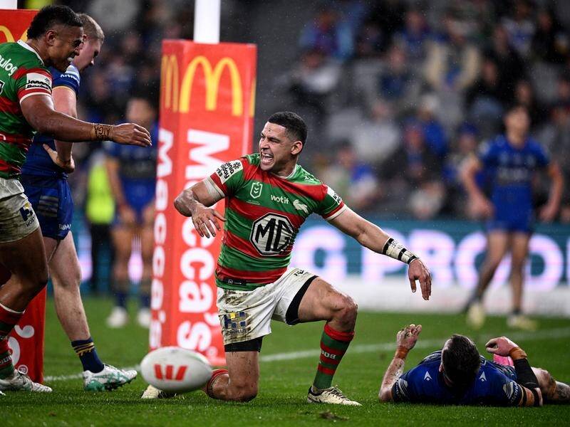 The Rabbitohs have made it five wins on the hop by winning at struggling Parramatta. (Dan Himbrechts/AAP PHOTOS)