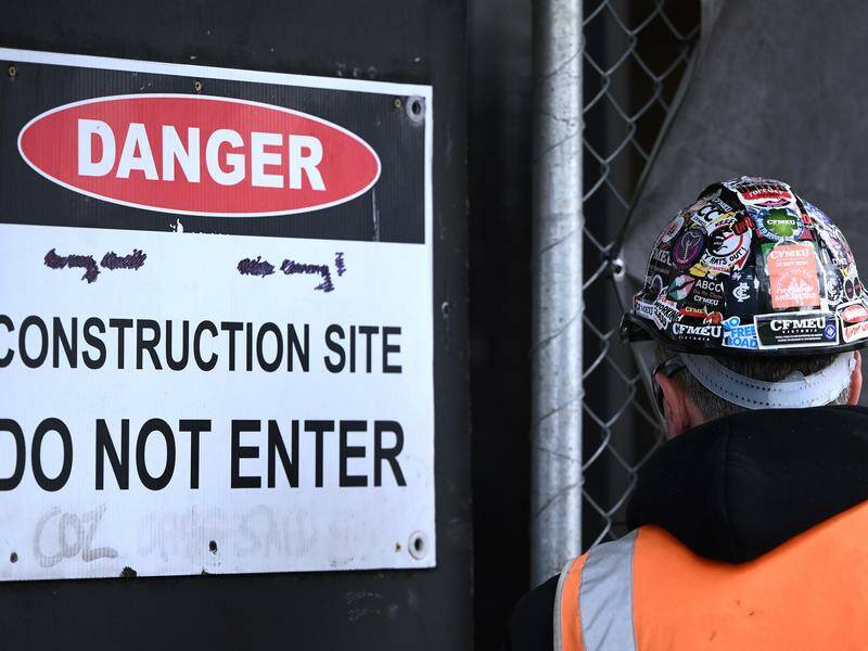 Proposed laws would require WA union officials to be vetted before they can enter work sites. Photo: Joel Carrett/AAP PHOTOS
