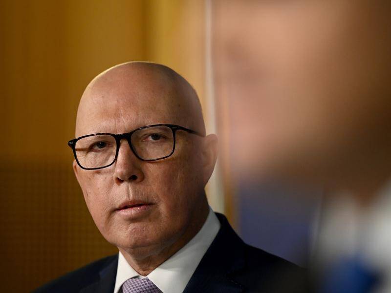 Opposition Leader Peter Dutton will rally the party faithful in Queensland this weekend. (Bianca De Marchi/AAP PHOTOS)