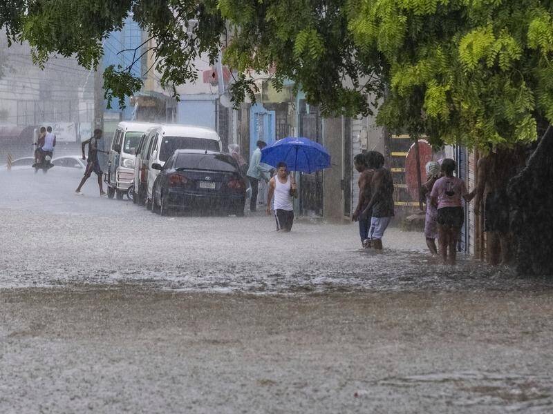 Residents in the Dominican Republic and Haiti are preparing for Storm Franklin to make landfall. (AP PHOTO)