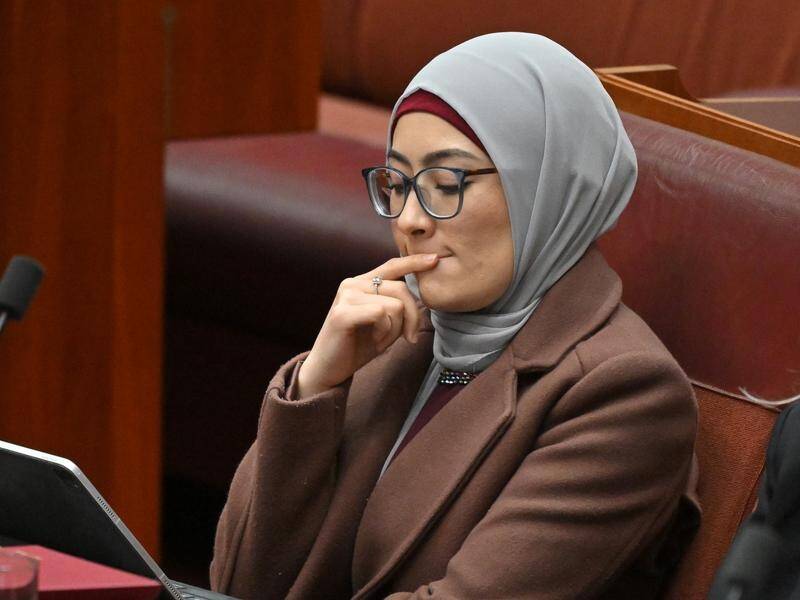Labor MPs say it will be Senator Fatima Payman's own decision whether to leave the party or stay. (Mick Tsikas/AAP PHOTOS)
