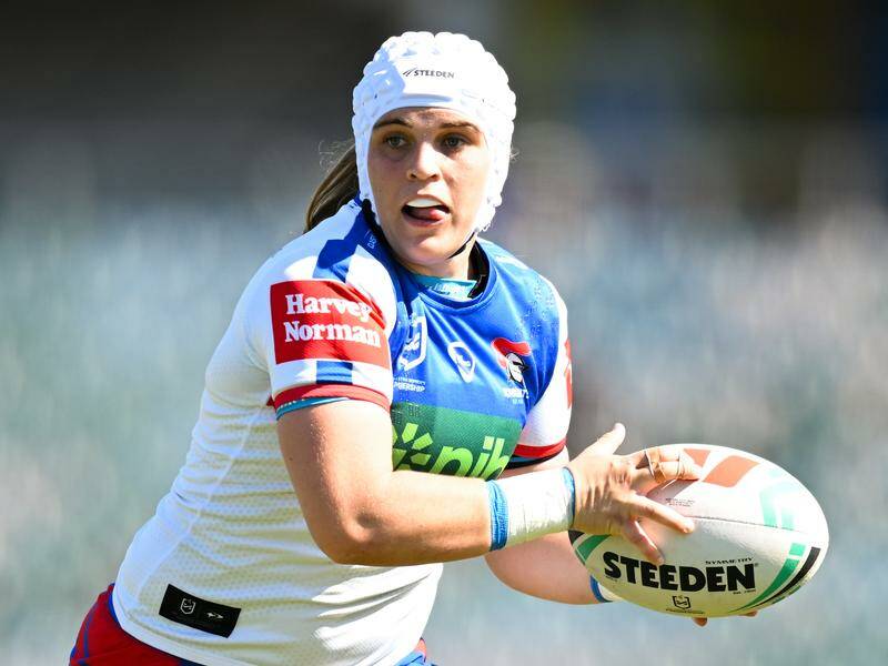 Jesse Southwell played a big role as Newcastle beat the Sydney Roosters in the NRLW season opener. Photo: Lukas Coch/AAP PHOTOS