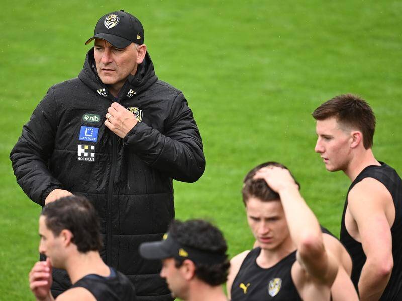 Players say new coach Adem Yze has delivered a breath of fresh air at Punt Road. (Joel Carrett/AAP PHOTOS)