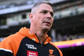 Giants head coach Adam Kingsley will stay with the club until at least 2028. Photo: Joel Carrett/AAP PHOTOS