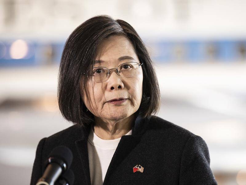 Taiwanese President Tsai Ing-wen has returned from a trip to Central America and the US. (EPA PHOTO)