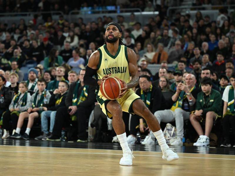 Boomers veteran Patty Mills has been backed to rediscover his groove at his fifth Olympics. (James Ross/AAP PHOTOS)