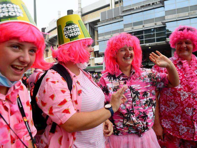 The annual Pink Test at the SCG has so far raised more than $3.8 million for the McGrath Foundation. (Dan Himbrechts/AAP PHOTOS)